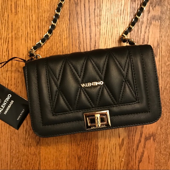 NWT Valentino Beatriz D Black Quilted Chain Bag - Picture 4 of 7